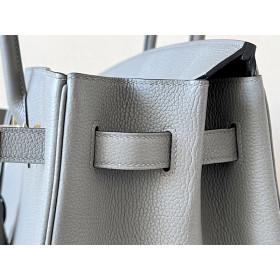 Hermes Birkin 25 Shiny Niloticus Crocodile Menthe Gold Hardware Grey