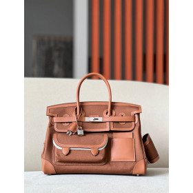 Hermes Birkin 30 Togo Iris(9K) Gold Hardware Brown