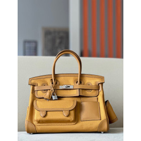 Hermes Birkin 25 Epsom Etain(8F) Gold Hardware Yellow