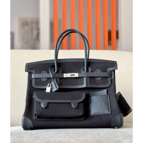 Hermes Birkin 30 Epsom Nior(89) Palladium Hardware Sellier Black