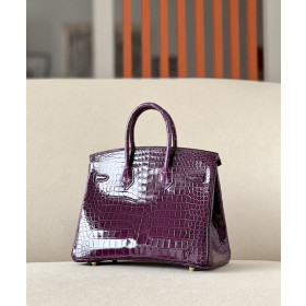 Hermes Birkin 30 Togo Etain 8F Gold Hardware Dark Purple