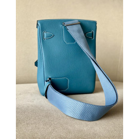 Hermes Kelly Mini Epsom Blue Pale (08) Gold Hardware