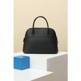 Hermes Bolide Mini Clemence Nior (89) Palladium Hardware Black