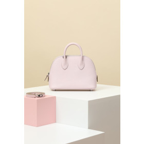 Hermes Bolide Mini Evercolor Caremel (28) Palladium Hardware Light Pink