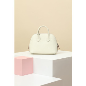 Hermes Bolide Mini Evercolor Gold (37) Palladium Hardware White