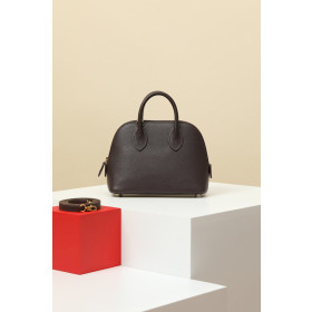 Hermes Bolide Mini Evercolor Gris Meyer (0L) Gold Hardware Dark Brown