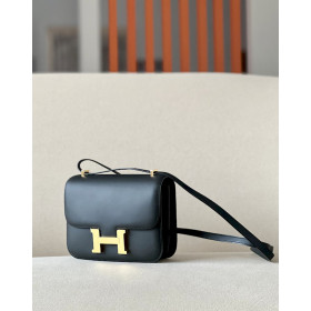 Hermes Constance 19 Epsom Chai (0M) Palladium Hardware Black
