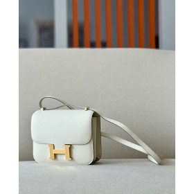 Hermes Constance 19 Epsom Nata(I2) Rose Gold Hardware White