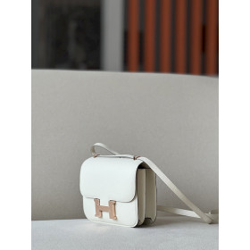 Hermes Constance 19 Himalayan Crocodile Palladium Hardware White