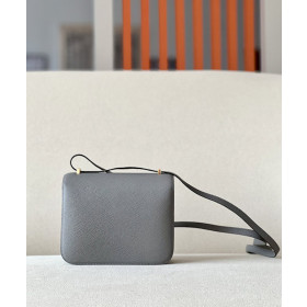 Hermes Constance 19 Epsom Craie (10) Rose Gold Hardware Dark Grey