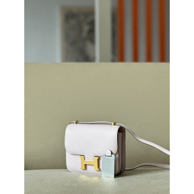 Hermes Constance 19 Epsom Graphite(88) Palladium Hardware Light Pink