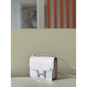 Hermes Constance 19 Epsom Gris Asphalte(M8) Gold Hardware Light Pink