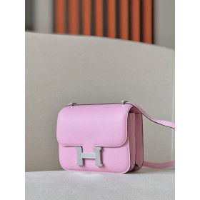 Hermes Constance 19 Epsom Vert Amande(63) Gold Hardware Pink