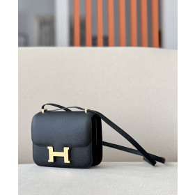 Hermes Constance 19 Epsom Gold(37) Gold Hardware Black