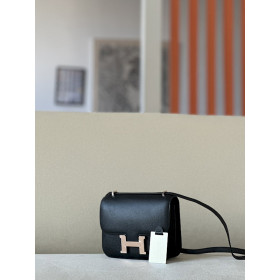 Hermes Constance 19 Epsom Jaune Amber(9D) Gold Hardware Black