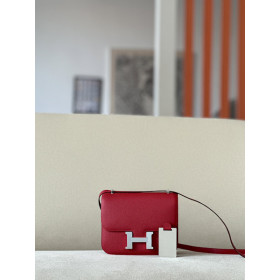 Hermes Constance 19 Epsom (5P) Gold Hardware Red