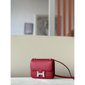 Hermes Constance 19 Epsom (5P) Gold Hardware Red