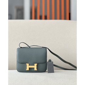 Hermes Constance 19 Epsom Mauve Sylvestre(X9) Rose Gold Hardware Dark Grey