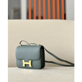 Hermes Constance 19 Epsom Mauve Sylvestre(X9) Rose Gold Hardware Dark Grey