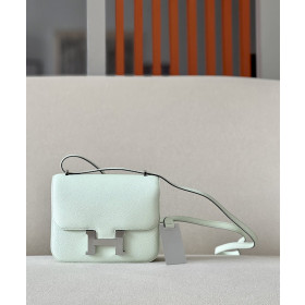 Hermes Constance 19 Epsom Nior(89) Palladium Hardware Light Green