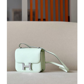 Hermes Constance 19 Epsom Nior(89) Palladium Hardware Light Green