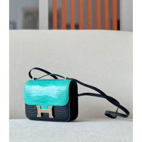 Hermes Constance 19 Epsom Rouge de Coeur(S3) Palladium Hardware Green