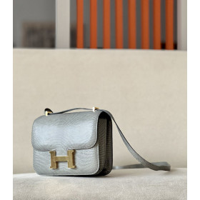 Hermes Bolide Mini HSS Clemence Nior (89) And Nata(I2)Palladium Hardware Grey