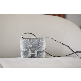 Hermes Bolide Mini HSS Evercolor Rouge Sellier (0G) And Mauve Sylvestre(X9) Gold Hardware Grey
