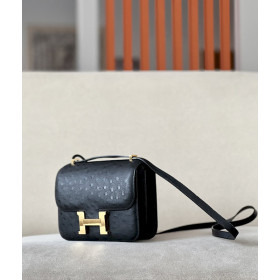 Hermes Constance 19 Epsom Vert Comics(0Z) Palladium Hardware Black