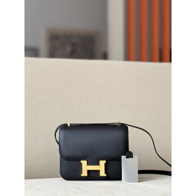 Hermes Constance 19 Lizard Ombre(1B) Palladium Hardware Black