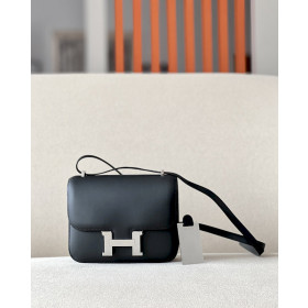 Hermes Constance 19 Epsom Rose Sakura(3Q) Palladium Hardware Black