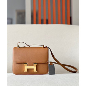 Hermes Kelly Pochette Lizard Blue Saphir (73) Palladium Hardware Brown