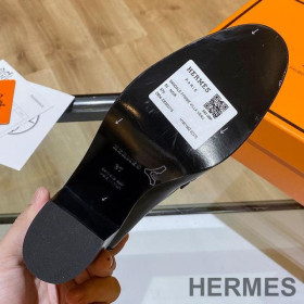 Hermes Dauphine 70 Loafers Women Calfskin Black