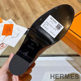 Hermes Dauphine 70 Loafers Women Calfskin Brown