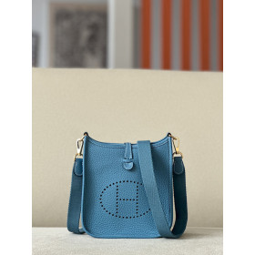 Hermes Constance 19 Epsom New Blue Jean(D2) Gold Hardware