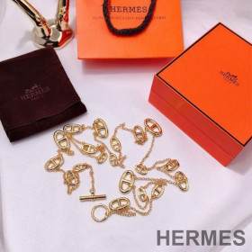 Hermes Farandole Necklace Gold