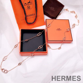 Hermes Farandole Necklace Rose Gold