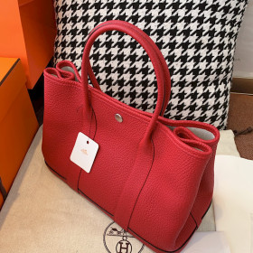 Hermes Negonda Garden Party 30 TPM Gold Hardware Red