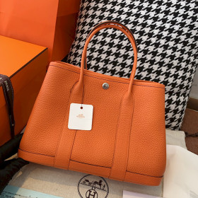 Hermes Negonda Garden Party 30 TPM Gold Hardware Orange
