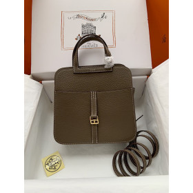 Hermes Kelly Pochette Lizard Ombre (1B) Gold Hardware Brown 