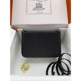 Hermes Herbag Zip 31 Black (S4) Palladium Hardware 