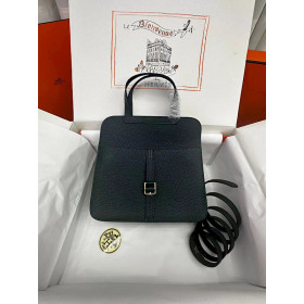 Hermes Kelly Mini Epsom Celeste (7N) Palladium Hardware Black