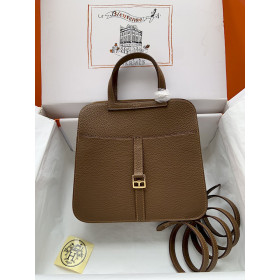 Hermes Herbag Zip 31 (93) Palladium Hardware Brown