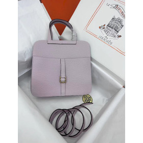 Hermes Kelly Mini Ostrich Lime (9R) Palladium Hardware Light Purple