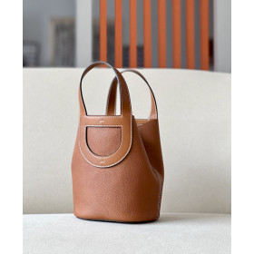 Hermes Herbag Zip 31 Trench (S2) Palladium Hardware Brown