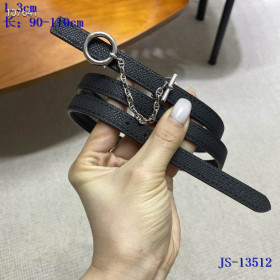 Hermes Carrousel Belt Buckle & Reversible Leather Strap 13 mm With Silver Buckle in Black color