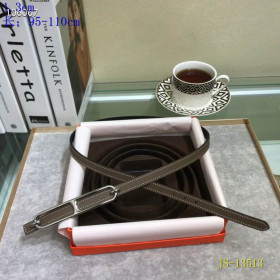 Hermes Roulis Belt Buckle & Reversible Leather Strap 13 mm With Silver Buckle in Brown/Black