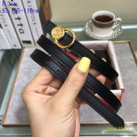 Hermes Belt Buckle & Reversible Leather Strap 13 mm With Gold Buckle in Black/Red
