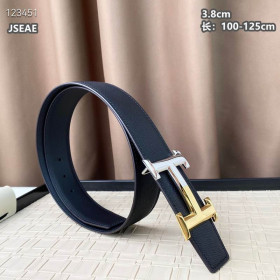 Hermes Constance belt gold and silver buckle & Reversible leather strap 38 mm in black