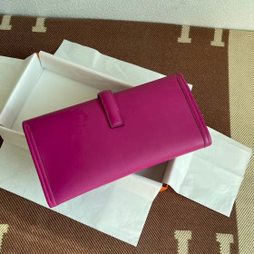 Hermes Hermes Halzan HSS 25 Clemence Alezan (3G) And Sesame(2S)Gold Hardware Hot Pink